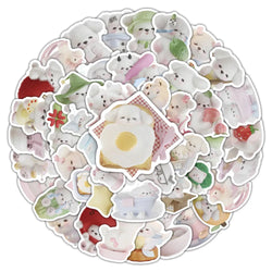 10/30/54PCS Plush Puppy Stickers Cute Dog Cartoon Sticker Kids Toys DIY Decoration Laptop Phone Guitar Car Bike Skateboard Decal (ONLINE ORDER ONLY)