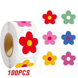 100-500pcs Flowers Reward Sticker for Kids Scrapbooking Decorative Stickers Gift Seals Stickers Teachers Classroom Supply (ONLINE ORDER ONLY)