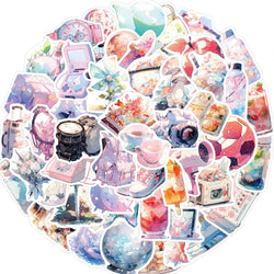 Cute Cartoon Stickers Pack - Luggage, Skateboard, DIY, Graffiti, Kid Gift (Online Order Only)