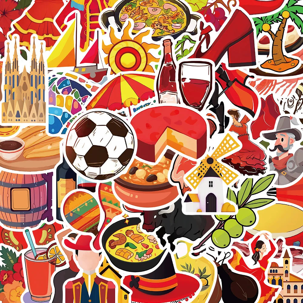 Cartoon Sticker Set for Phone Laptop Luggage Skateboard - Fun DIY Decals for Kids (Online Order Only)