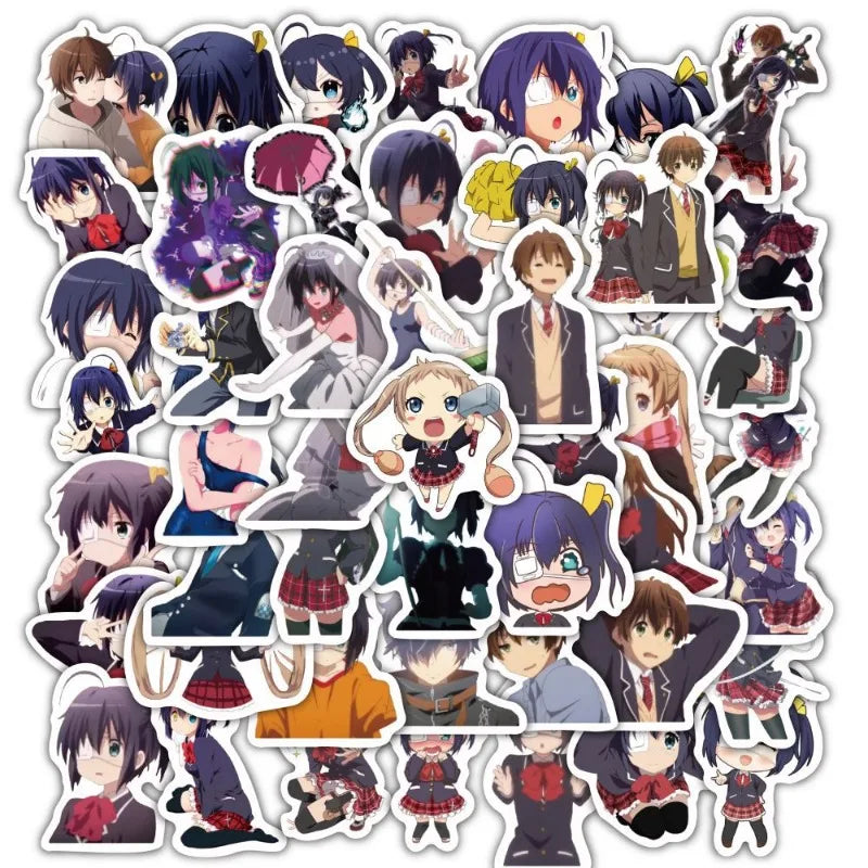 60pcs Love Chunibyo & Other Delusions Stickers for Suitcase, Water Cup, Phone, Notebook (Online Order Only)