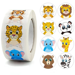 100-500pcs Reward Encouraging Graphic Stationery Animal Sticker Kindergarten School Students Child Teacher Cartoon Cute Sticker (ONLINE ORDER ONLY)