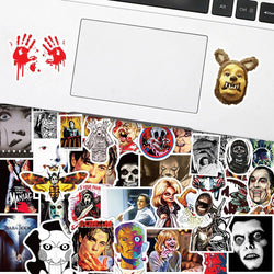 10/30/50/100pcs Cool Horror Movie Waterproof  Stickers Decals Skateboard Car Motorcycle Laptop Phone Bike Luggage Funny Sticker (ONLINE ORDER ONLY)