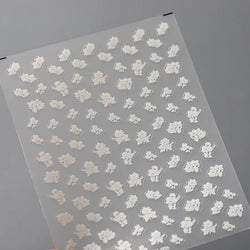 Romantic Cherry Blossom Sakura Flower Petal Leaf Self Adhesive Nail Art Stickers Rhinestone Shiny Flat Petalage Manicure Decals (ONLINE ORDER ONLY)