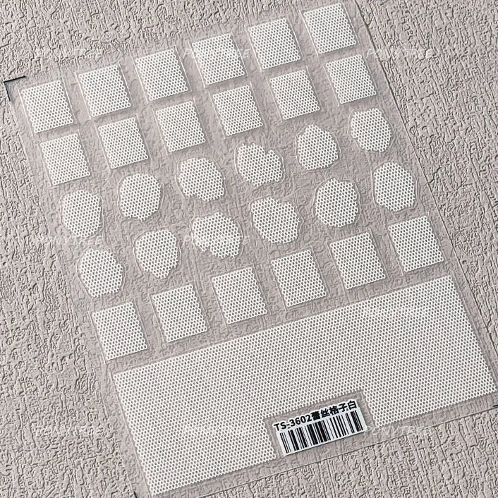 Retro White Lace Fabric Piece Bowknot English Letter Decorative Border Irregular Cloth Block Adhesive Nail Art Stickers Decals (ONLINE ORDER ONLY)
