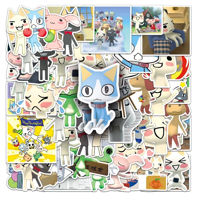 50pcs Doko Demo Issyo Stickers for Suitcase, Water Cup, Phone, Car, Laptop, Scooter, Refrigerator Decoration (Online Order Only)