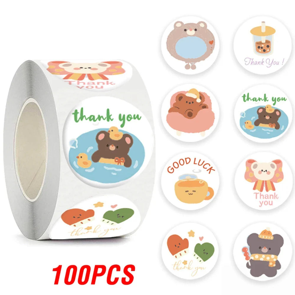 100-500pcs New Astronaut Reward Stickers Cute Animal Sticker for Kid Classic Toy Gift Decor School Teacher Encouragement Sticker (Online Order Only)