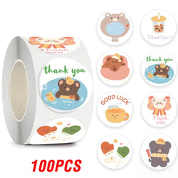 100-500pcs New Astronaut Reward Stickers Cute Animal Sticker for Kid Classic Toy Gift Decor School Teacher Encouragement Sticker (Online Order Only)