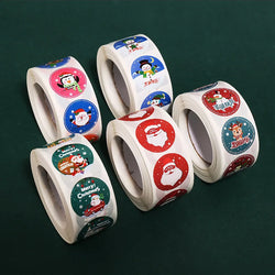 500Pcs Christmas Stickers 1inch Snowflakes Holiday Stickers Xmas Gift Label for Envelope Box Gift Decor (ONLINE ORDER ONLY)
