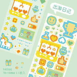 1pc Cute Pixel Candy Series Decorative Stickers Planner Journal Collage DIY idol card Material Sticker Kawaii Korean Stationery (ONLINE ORDER ONLY)