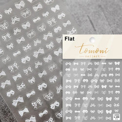 Dreamy Charming Shiny Beautiful Black White Butterfly Flower Love Heart Bowknot 5D Self Adhesive Nail Art Sticker Manicure Decal (ONLINE ORDER ONLY)