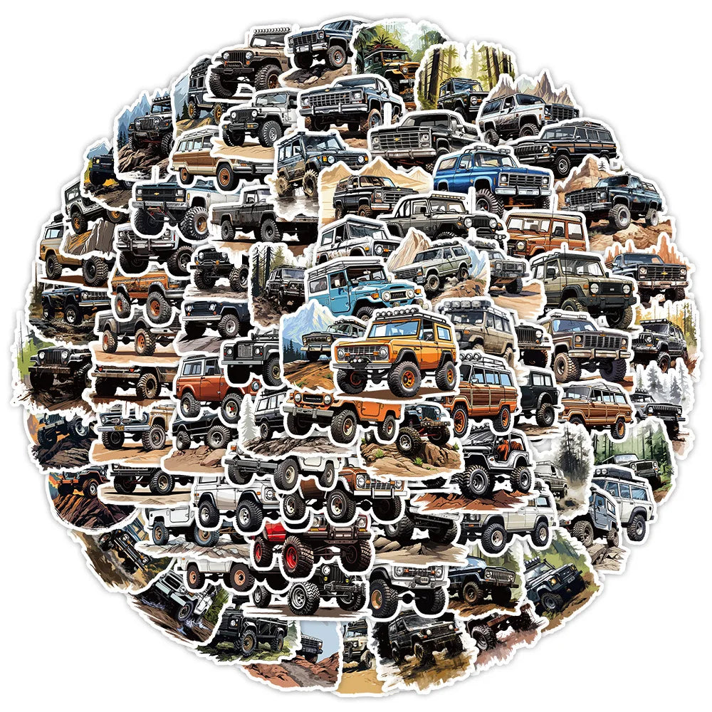 Cool Off-Road Vehicle Series Sticker Packs (ONLINE ORDER ONLY)