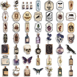 50PCS Cool Gothic Graffiti Skull Stickers Decals Kids Toy DIY Diary Suitcase Scrapbook Phone Laptop Bike Sticker (ONLINE ORDER ONLY)