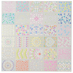 30 Sheets Cherry Blossom Nail Art Stickers White Flower Self-Adhesive Nail Decals with Assorted Floral Patterns for Manicuring * (Online Order Only)
