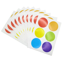 6mm 8mm 10mm 19mm 20mm 40mm Round Spot 10Sheets Circles Sealing Sticker Paper Labels Coloured Adhesive Package Party Decoration (Online Order Only)