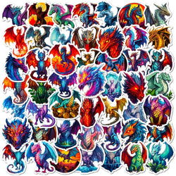 Flying Dragon Stickers 10/25/50pcs for Phone Laptop Guitar Helmet Luggage Skateboard Car DIY (Online Order Only)