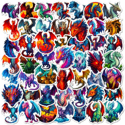 Flying Dragon Stickers 10/25/50pcs for Phone Laptop Guitar Helmet Luggage Skateboard Car DIY (Online Order Only)