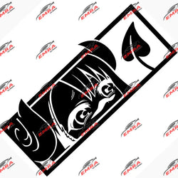 Anime Sticker For Car Stickers Die Cutting PVC Vinyl Decal Demon Girl Window Bumper Decoration External Accessories (ONLINE ORDER ONLY)