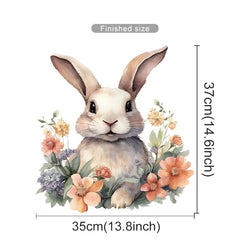 Cartoon Rabbit Wall Stickers for Kids Room Decor (Online Order Only)