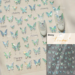 Bowknot Ribbon Butterfly Jelly Shiny Sparkling Delicate Charming Bow Tie 5D Nail Art Decorations Stickers DIY Manicure Decals (ONLINE ORDER ONLY)