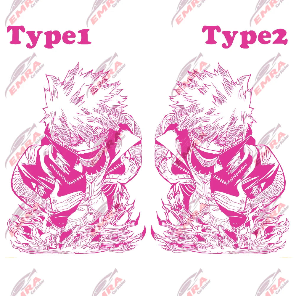 1PCS Large Anime Sticker For Car Hoor Hood External Accessories Die Cutting Waterproof Suntan Prevention Vinyl Decals (ONLINE ORDER ONLY)