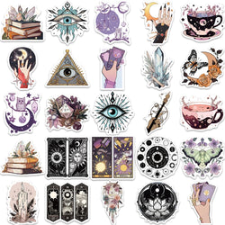 10/30/50PCS Gothic Magic Witch Stickers Aesthetic Graffiti DIY Phone Laptop Scrapbook Suitcase Bike PVC Watrproof Decals Kid Toy (ONLINE ORDER ONLY)