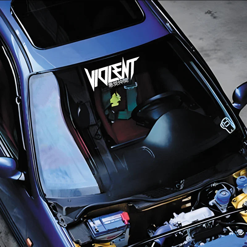 "VIOLENT" decal,JDM style stickers,creative&fashion decal with high quality for car trucks motorcycles&laptops!For a Unique look (ONLINE ORDER ONLY)