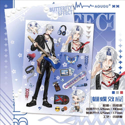 1Pc Cute Anime Man Sticker Cartoon Cool Character Deco Scrapbook DIY Material Decoration Stationery Stickers (Online Order Only)