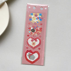 1pc Hot Silver Kawaii Bear Stickers Glitter Scrapbooking Decorative Cute Sticker Korean DIY Diary Album Stick Label Stationery (Online Order Only)