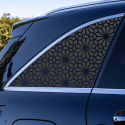 Fashion Flowers Grain Car Sticker for Decoration Triangle Window External Accessories Waterproof Vinyl Decal Apply All Vehicles (ONLINE ORDER ONLY)