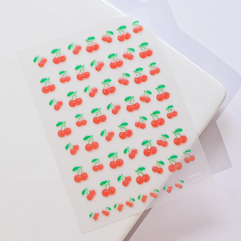 1Sheet Valentine's Day Decals 5D Nail Art Stickers Heart Self-Adhesive Slider Love Letters DIY Manicure Accessories "Dopamine" % (ONLINE ORDER ONLY)