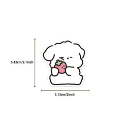 50PCS Kawaii yowoyowoo Sticker Puppy Dog Cute Cartoon Stickers Decals Phone Laptop Guitar Car Bottle Luggage Children Gift (Online Order Only)