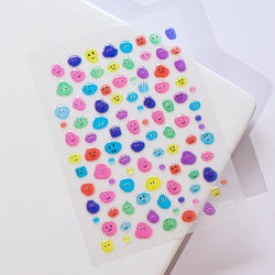 1Sheet Valentine's Day Decals 5D Nail Art Stickers Heart Self-Adhesive Slider Love Letters DIY Manicure Accessories "Dopamine" % (ONLINE ORDER ONLY)