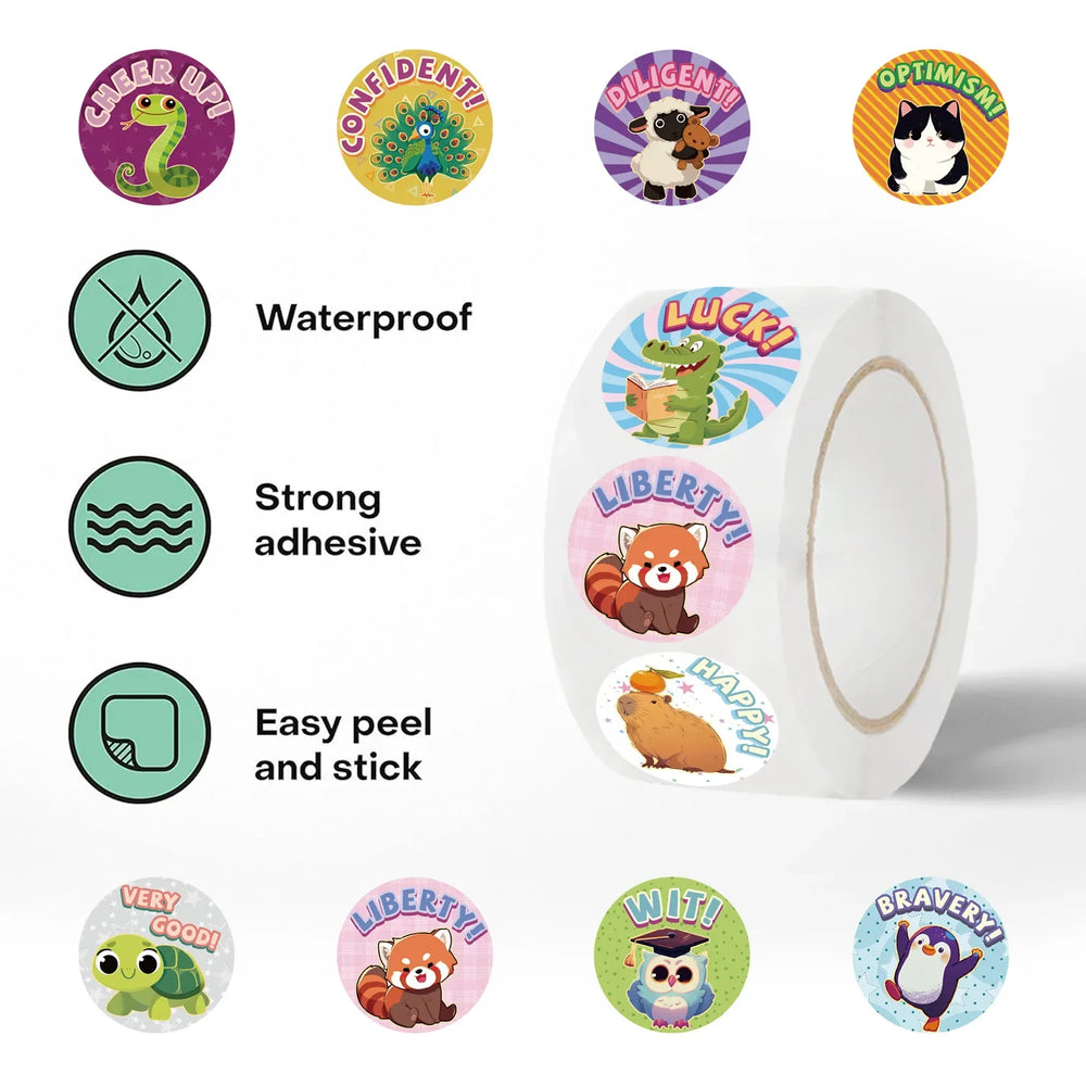 100-500pcs Animal Cartoon Stickers Phone Laptop Notebook Suitcase Water Bottles Sticker DIY Gift Decoration Lables Stationery (ONLINE ORDER ONLY)