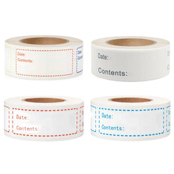 125pcs/roll Adhesive Sticker Food Storage Bags Stickers Labels For Freezer Refrigerator 1x2inch/2.5x5cm (ONLINE ORDER ONLY)