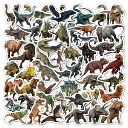 10/30/50PCS Jurassic Dinosaur Movie Stickers Funny Animal Sticker Kids Boys Toy DIY Skateboard Phone Laptop Notebook Bike Decals (Online Order Only)
