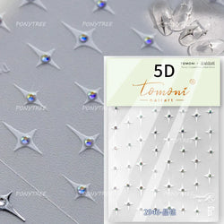 Hollow Out Black Gold Star Starburst Round Dot Night-time Tiny Spot Self Adhesive Nail Art Stickers Manicure Decals Wholesale (ONLINE ORDER ONLY)