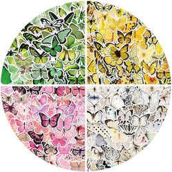 50pcs Aesthetic Cartoon Insect Butterfly Stickers DIY Waterproof Graffiti For Laptop Water Bottle Luggage Notebook Vinyl Decals (Online Order Only)