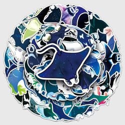 10/50Pcs Manta Rays Stickers Decal Vinyl for DIY Stationery Scrapbooking Guitar Laptop Skateboard Stickers 2024 (ONLINE ORDER ONLY)
