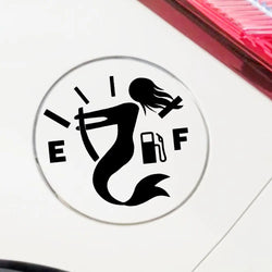 Mermaid Empty Full Gas Gauge Sticker for Car Fuel Tank Cap Door Decoration Automotive Supplies Outdoor Stickers Pvc Vinyl Decals (ONLINE ORDER ONLY)