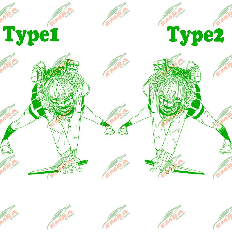 Anime Car Sticker Large Stickers External Accessories Assassin For Door Hood Decoration Style Spirit Styling PVC Vinyl Decal (ONLINE ORDER ONLY)