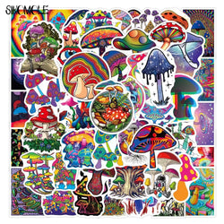 Psychedelic Mushroom Stickers 10/30/50PCS for Car, Skateboard, Phone, Laptop (ONLINE ORDER ONLY)