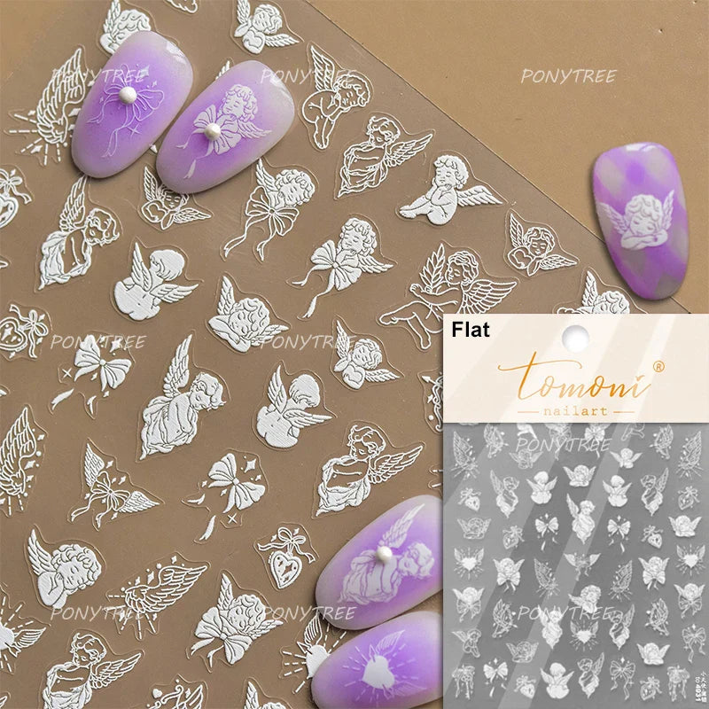 Bowknot Ribbon Butterfly Jelly Shiny Sparkling Delicate Charming Bow Tie 5D Nail Art Decorations Stickers DIY Manicure Decals (ONLINE ORDER ONLY)