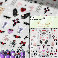 Cat Eye Shiny Blue Purple Spider Cross Love Heart Star Snake Web Jelly Thrilling Nail Art Stickers Manicure Decals Halloween (ONLINE ORDER ONLY)
