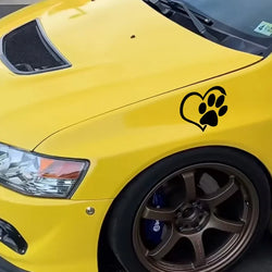 Dog's paw Hearts Sticker,Cute Car Body Window Bumper Vinyl Decal,For Cars, Trucks, Walls, Laptops, Windows, Motorcycles, Bumpers (ONLINE ORDER ONLY)