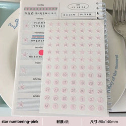 Korean Ins Creative Small Stickers Mobile Phone Camera Journal Collage Material Kawaii Decoration Sticker Gift (Online Order Only)