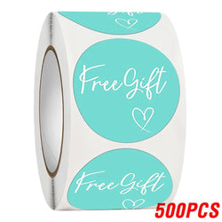 100-500pcs Free Gift Letters Labels Sticker Stationary Supplies Pink Thank You Sticker For Small Business Package Card 1 Inch (ONLINE ORDER ONLY)