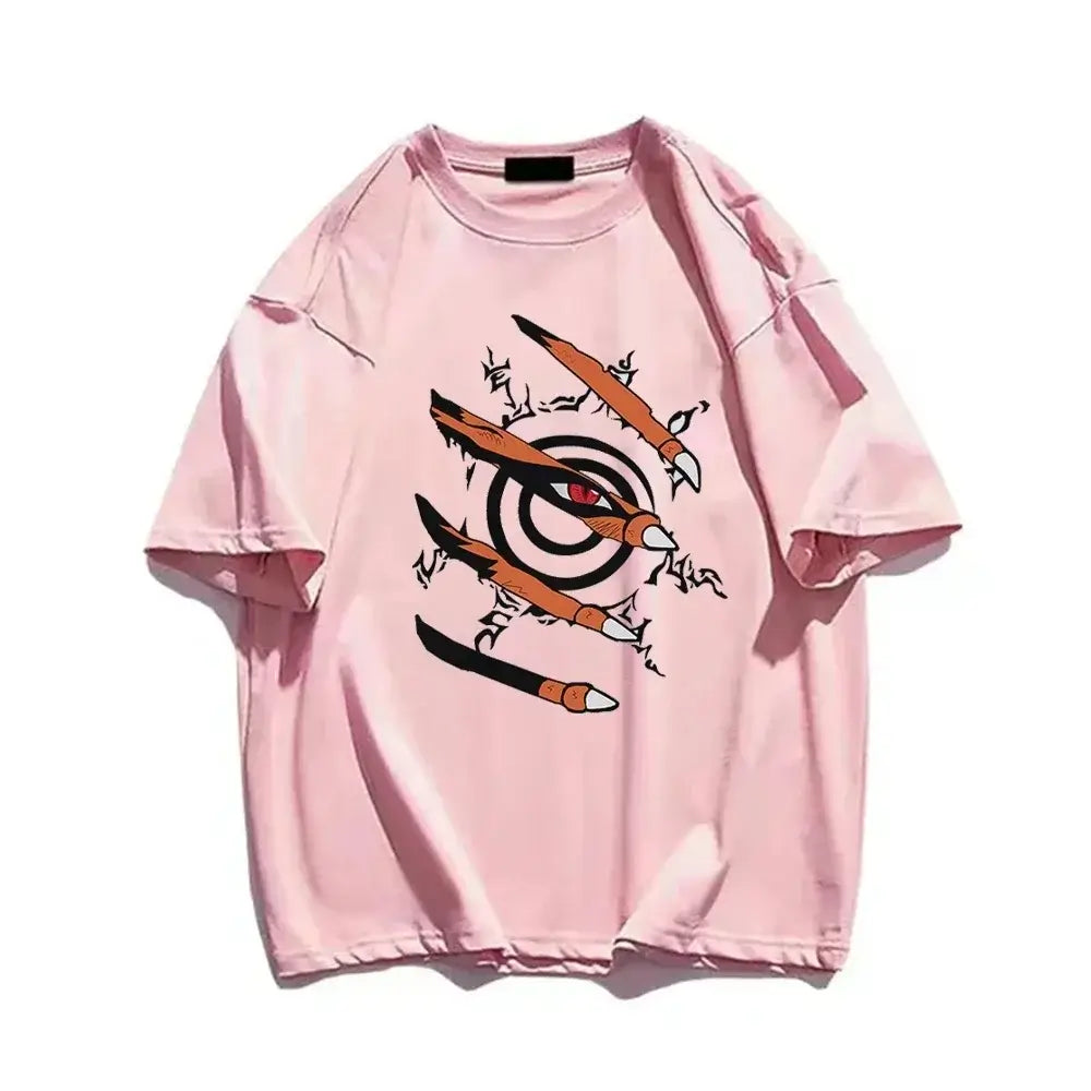 Naruto Graphic T-Shirt: Nine-Tails Seal Anime Top (ONLINE ORDER ONLY)