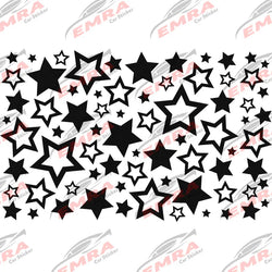 Star Car Sticker for Triangular Window Outdoor Decoration Universal All Vehicles External Accessories PVC Waterproof Vinyl Decal (ONLINE ORDER ONLY)