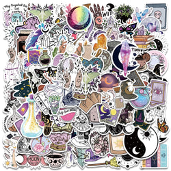 50PCS Gothic Witch Tarot Stickers for Laptop, Guitar, Phone, Kids (Online Order Only)